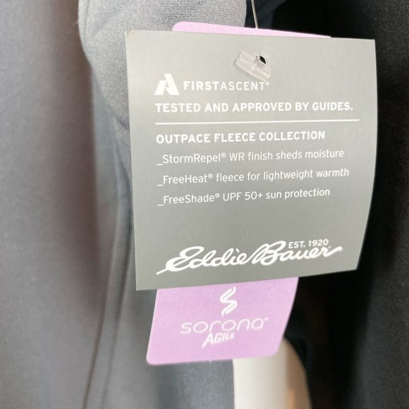 Eddie Bauer Outpace Storm HZ Mock 1/2-Zip Dark Smoke First Ascent XXL 2XL - Picture 5 of 9